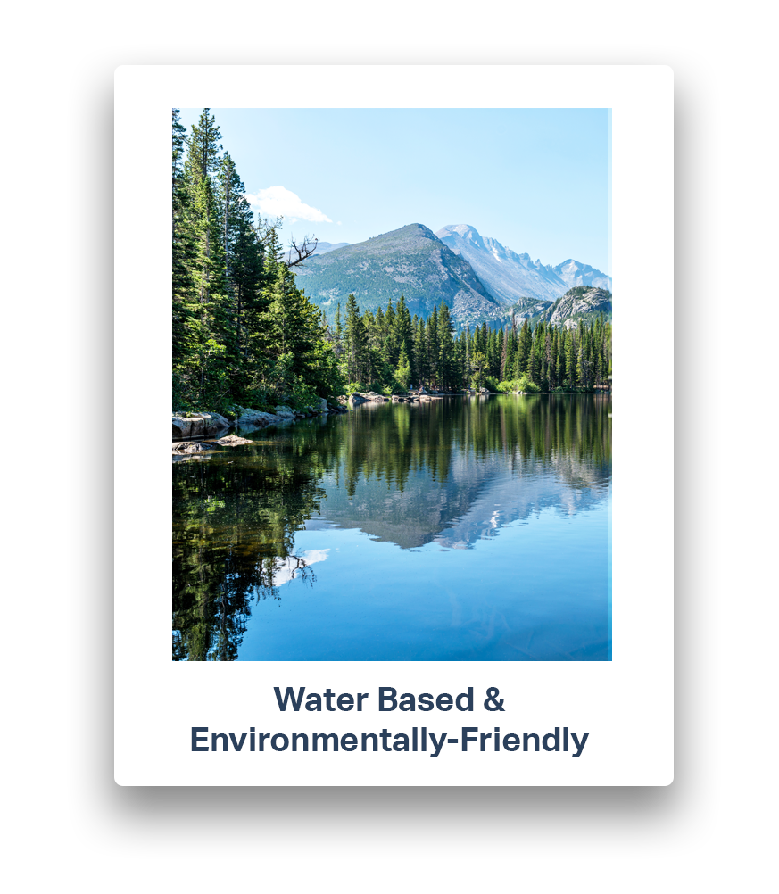 Water-based and environmentally friendly